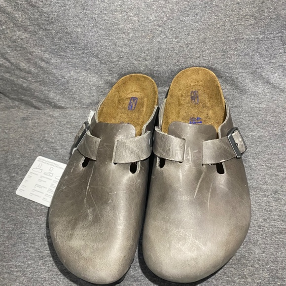 Birkenstock Boston Clogs Oiled Leather Sandals - Picture 4 of 7